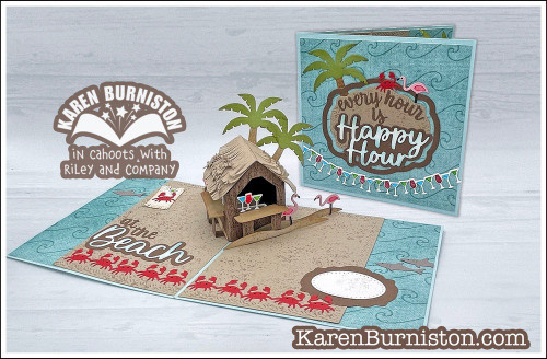 Karen Burniston Dies-Word Set 16 Beach Happy Hour KBR1229