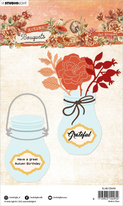 Studio Light Autumn Bouquet Cutting Die-Nr. 694, Jar Bouquet - LABCD694 Studio Light Autumn Bouquet Cutting Die-Nr. 694, Jar Bouquet - LABCD694