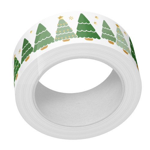 Lawn Fawndamentals Foiled Washi Tape-Christmas Tree Lot LF3212 - 789554579766