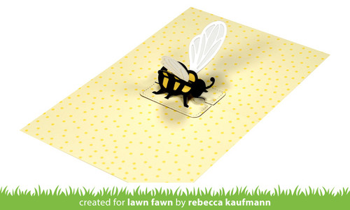 Lawn Cuts Custom Craft Die-Pop-Up Bee LF3138