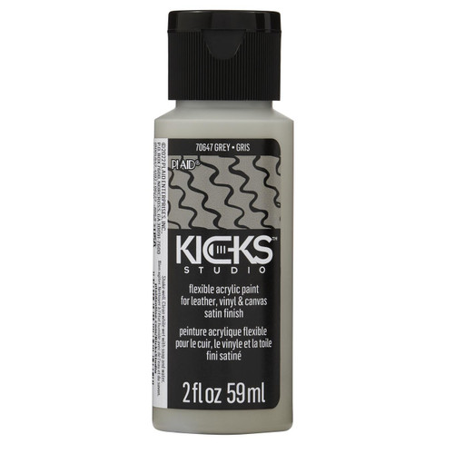 Plaid Kicks Studio Shoe Acrylic Paint 2oz-Grey KICKSSTU-70647 - 028995706479