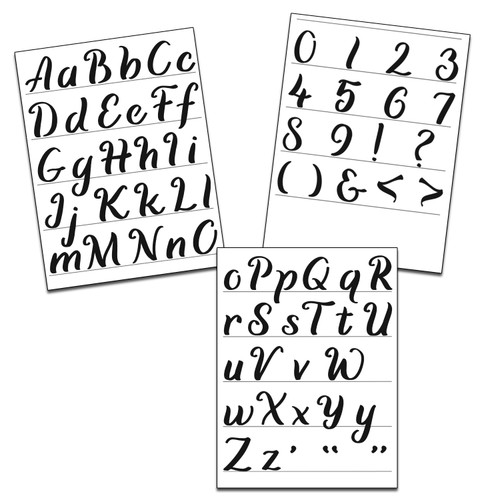 STENCIL 8.5X11 ALPHABET TRADITIONAL - 842254060283