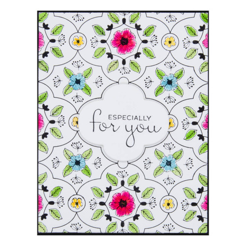 Spellbinders BetterPress Letterpress Press Plates & Dies Set-Floral View 2/Plates & 1/Die BP021