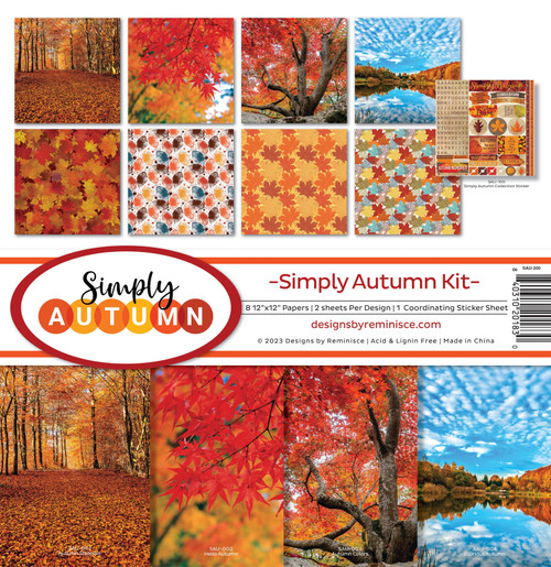 Reminisce Collection Kit 12"X12"-Simply Autumn SAU200 - 840310201830
