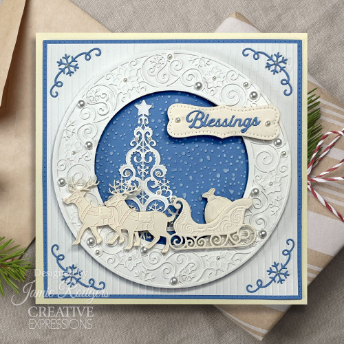 Creative Expressions Craft Dies By Jamie Rodgers-Santa's Sleigh CEDJR084