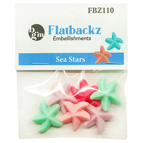 Buttons Galore Flatbackz Embellishments-Sea Stars FBZ-110 - 840934006927