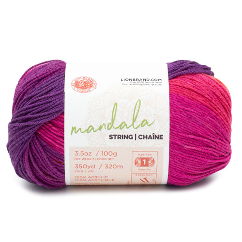 Lion Brand Mandala String Yarn-Beats 557L-213AP - 023032125084