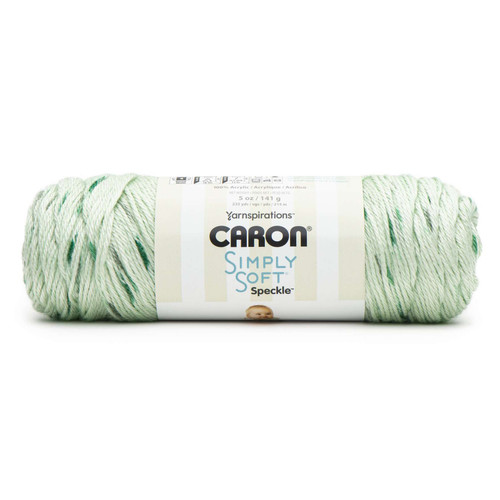 Caron Simply Soft Speckle Yarn-White Sage 294961-61017 - 057355483019