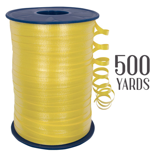 Morex Crimped Curling Ribbon .1875"X500yd-Yellow 253/5-605