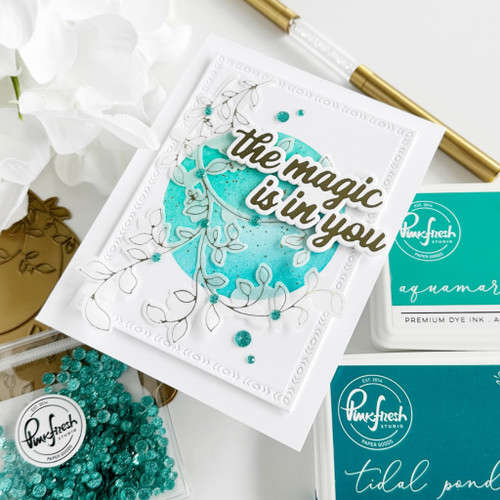 Pinkfresh Studio Hot Foil Plate-Delicate Foliage PF200123