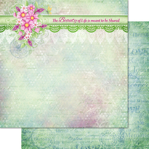 Heartfelt Creations Double-Sided Paper Pad 12"X12" 24/Pkg-Feathery Florals HCDP1-2149