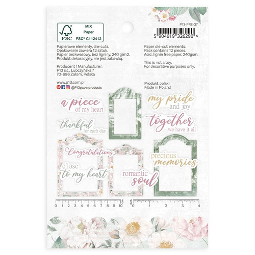 Precious Ephemera Cardstock Die-Cuts 12/Pkg-Frames & Words - P13PRE37 Precious Ephemera Cardstock Die-Cuts 12/Pkg-Frames & Words - P13PRE37
