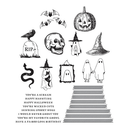 Spellbinders BetterPress Letterpress System Press Plate &Die-Halloween Icons BP079