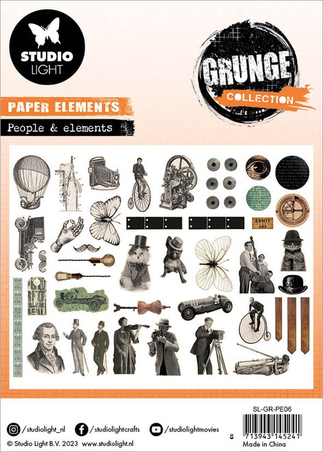 Studio Light Grunge Paper Elements-Nr. 06, People & Elements SLGRPE06