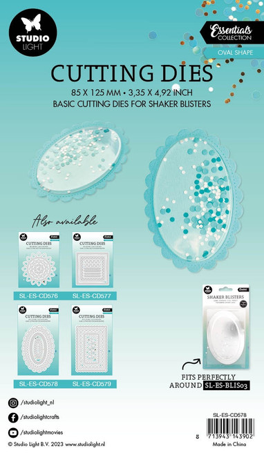 Studio Light Essentials Cutting Die-Nr. 578, Oval Shape LESCD578