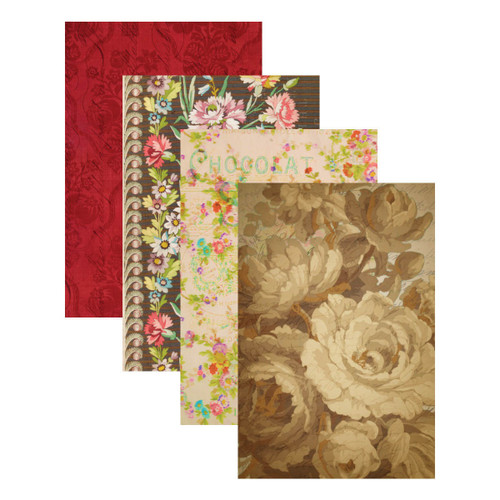 Spellbinders Paper Pad 6"X9" 24/Pkg-Flea Market FindsFlorals 2 Palette CH029