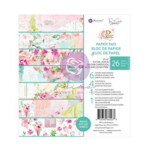 Prima Marketing Double-Sided Paper Pad 6"X6" 26/Pkg-Postcards From Paradise PC662233 - 655350662233