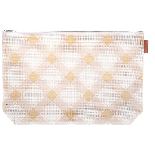 It's Sew Emma Mad For Plaid Project Bag-Burlap - ISE836 - 658580468767