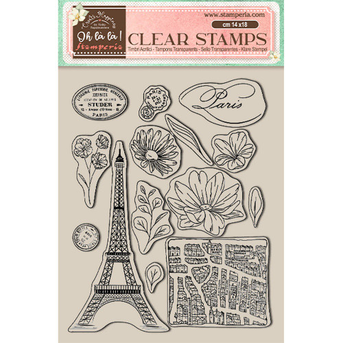 Stamperia Clear Stamps-Oh La La - Tour Eiffel - WTK174 - 5993110027249