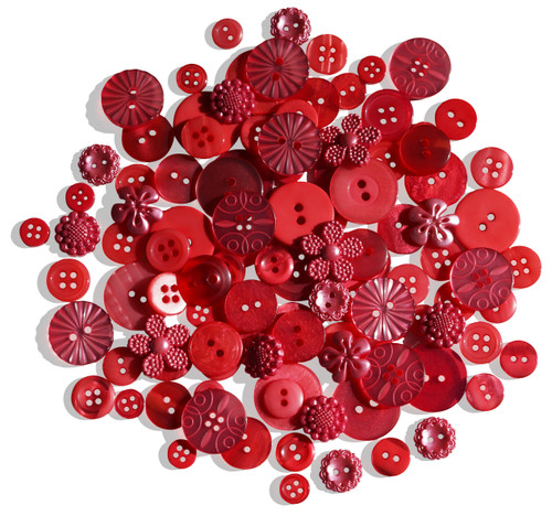 Buttons Galore Treasure Box-Strawberry Daquiri TBX-107