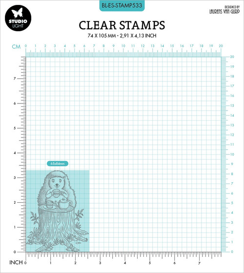 Studio Light Clear Stamps By Laurens Van Gurp-Nr. 533, Time For Tea STAMP533