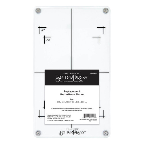 Spellbinders BetterPress Platen Replacement-10.5"X6.13" - BP086 - 813233036056