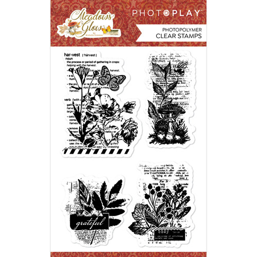 PhotoPlay Photopolymer Clear Stamps-Meadow's Glow Botanical GLO4297 - 709388342978