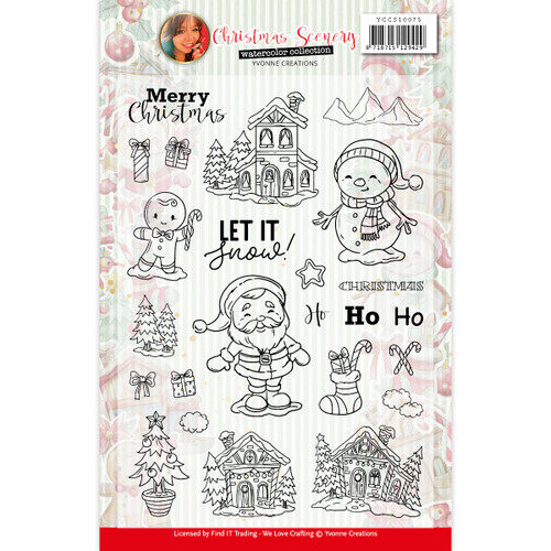 Find It Trading Yvonne Creations Clear Stamps-Christmas Scenery CCS10075 - 8718715129429
