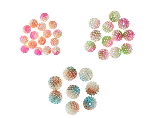 Craft Medley Rainbow Globe Beads 36/Pkg-Assorted #2 BD483-B