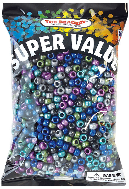 The Beadery Pony Beads 1lb-Cool Pearl 750SV-319 - 045155852531