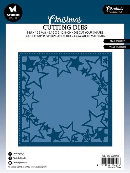 Studio Light Essentials Cutting Die-Nr. 565, Star Square LESCD565