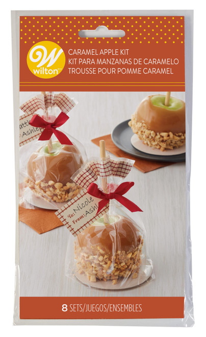 Wilton Caramel Apple Bag Kit 8/Pkg-Autumn W1010989 - 070896173706