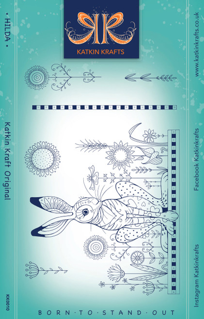 Creative Expressions 6"X8" Clear Stamp Set By Katkin Krafts-Hilda KK0010 - 5055305982518