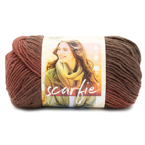 Lion Brand Scarfie Yarn-Wine/Truffle 826-249F - 023032110066