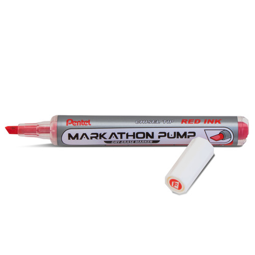 Pentel Markathon Pump Chisel Tip Dry Erase Marker 4/Pkg-Assorted Colors L6SXBP4M