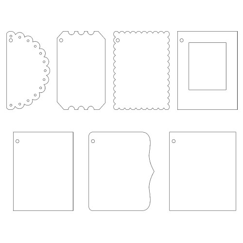 P13 Chipboard & Paper Album Base Set 6"X6"-Have Fun - P13HAV56 P13 Chipboard & Paper Album Base Set 6"X6"-Have Fun - P13HAV56