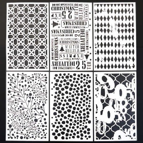 Elizabeth Craft Stencils 6/Pkg-Planner Stencils 3 ECS047 - 810003536440