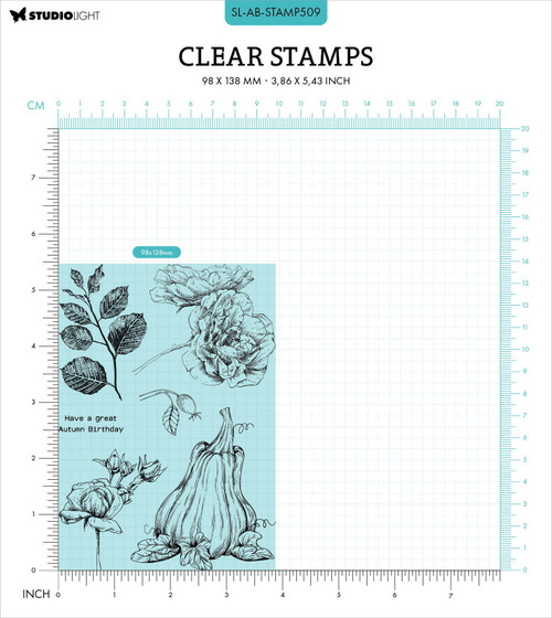 Studio Light Autumn Bouquet Clear Stamps-Nr. 509, Autumn Blossoms STAMP509