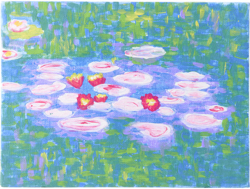 Faber-Castell Museum Series Paint By Number Kit 6"X8"-Water Lilies - PBNMS-14350