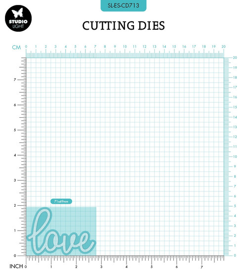 2 Pack - Studio Light Essentials Cutting Die-Nr. 713, Love - LESCD713