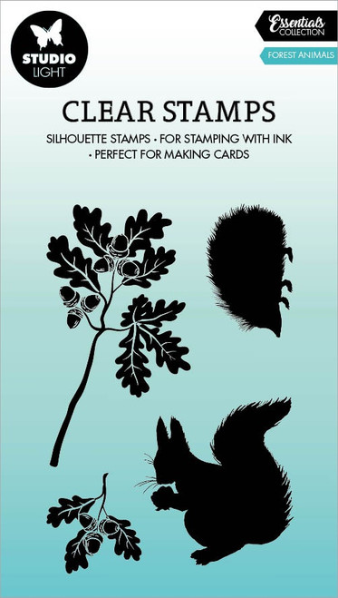2 Pack - Studio Light Essentials Clear Stamp-Nr. 496, Forest Animals - SSAMP496 - 8713943144022