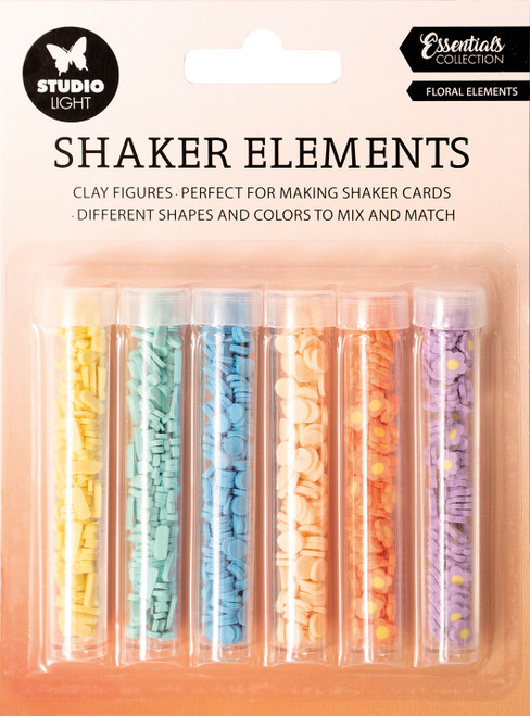 2 Pack - Studio Light Essential Shaker Elements 6/Pkg-Nr. 11, Floral Elements - SSHAKE11 - 8713943144060
