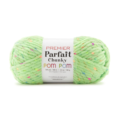 3 Pack - Premier Parfait Chunky Pom Pom Yarn-Limelight - 2107-06 - 840166824641