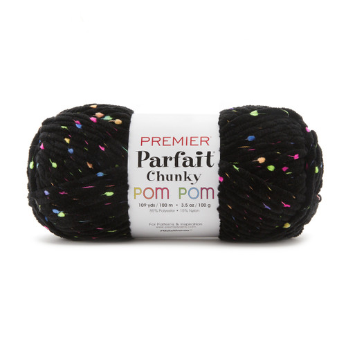 3 Pack - Premier Parfait Chunky Pom Pom Yarn-Neon Lights - 2107-02 - 840166823460