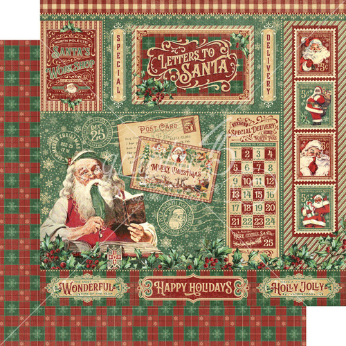 15 Pack Letters To Santa Double-Sided Cardstock 12"X12"-Letters To Santa LTS450-2688 - 810070164331