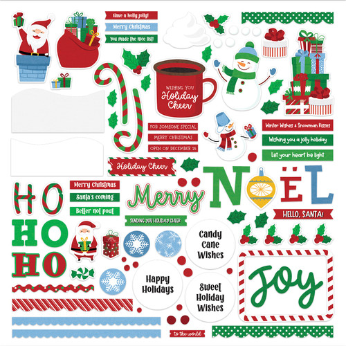 4 Pack PhotoPlay Card Kit Stickers-Santa Please Stop Here SPS4314 - 709388343142