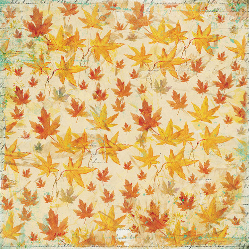 25 Pack Meadow's Glow Double-Sided Cardstock 12"X12"-In The Leaves GLO12-4292