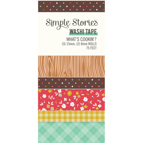 2 Pack What's Cookin' ? Washi Tape 5/PkgWC21128 - 810112385847