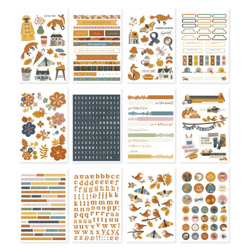 2 Pack - Simple Stories Sticker Book 12/Sheets-Acorn Lane - AL21023