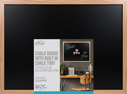 4 Pack Board Dudes Chalk Board With Wood Frame 23"X17"CXM80 - 714963091820